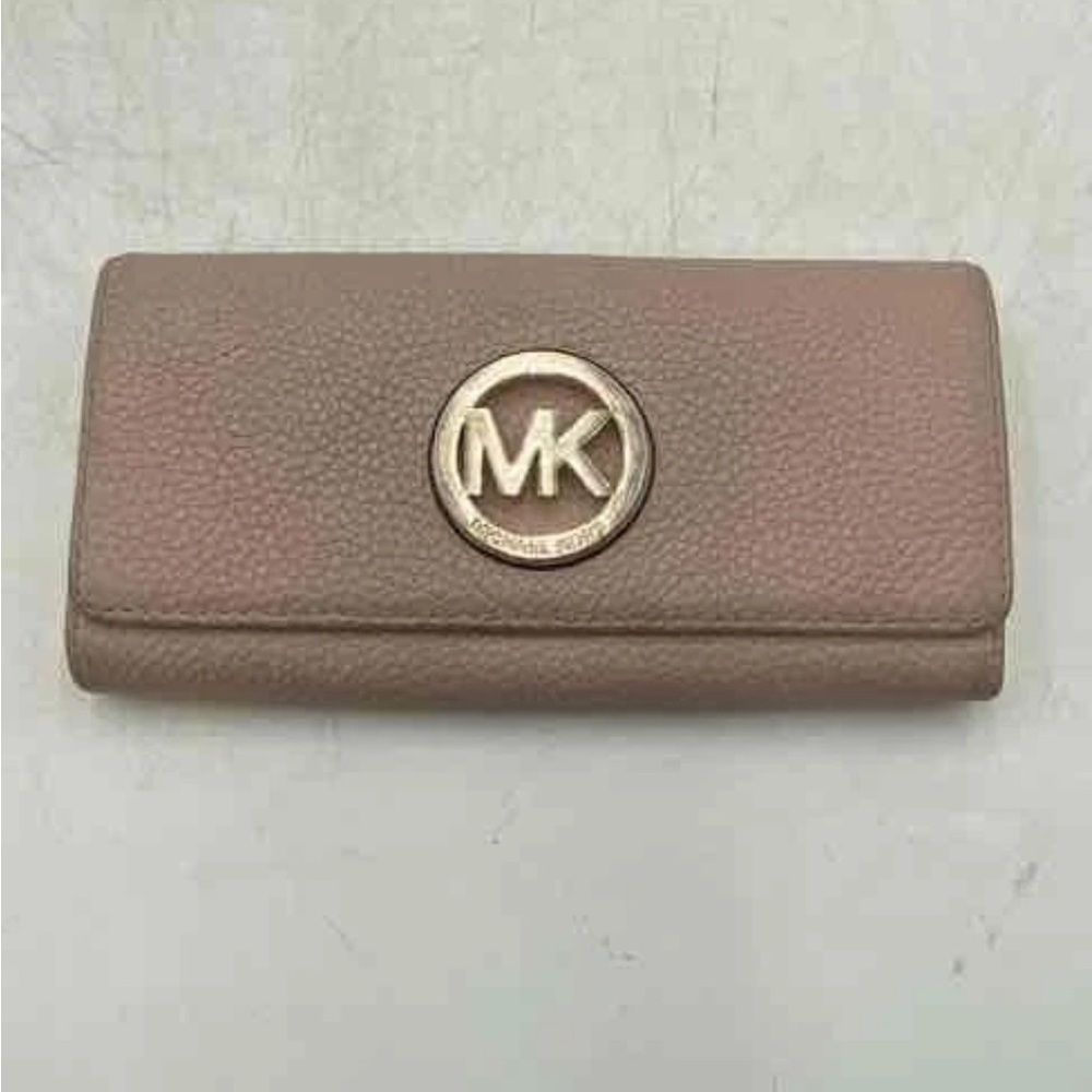 Michael Kors Brown Wallet with Gold Logo